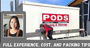 PODS REVIEW | PODS Moving Cross-Country Experience I Cost & Tips 4 packing your PODS Container