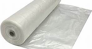 Farm Plastic Supply - Clear Plastic Sheeting - 6 mil - (20' x 100') - Thick Plastic Sheeting, Heavy Duty Polyethylene Film, Drop Cloth Vapor Barrier Covering for Crawl Space