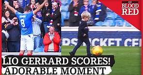 Adorable Moment As Steven Gerrard's Son, Lio, Scores With Help From Dad