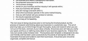 official business plan