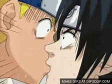 Image result for naruto and sasuke kiss