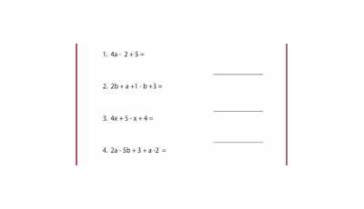 algebraic expressions 2nd grade worksheet
