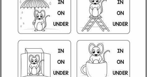 Preposition At In On Worksheet