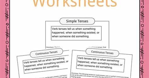Verb Tense Worksheet