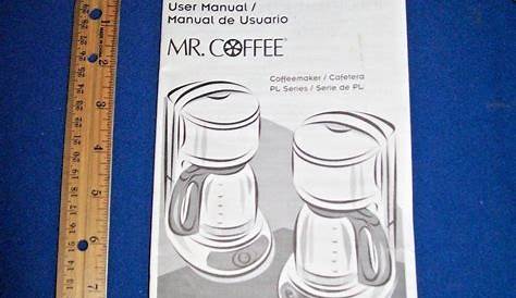 Mr. Coffee 12-Cup Coffeemakers User Instruction Manual PL Series