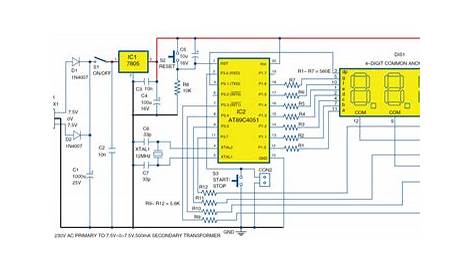 digital stopwatch circuit diagram android