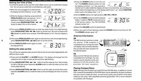 Operating instructions | Emerson Radio iC2196 User Manual | Page 6 / 14