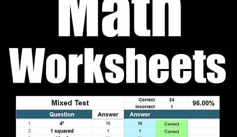 generate math worksheets