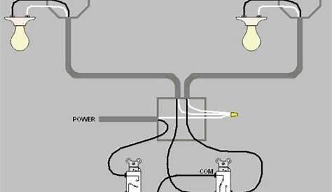 how to wire a two switch switch
