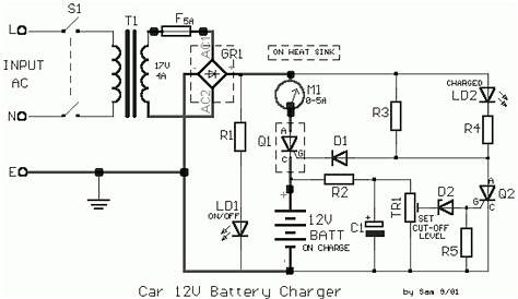 circuit diagram battery charger
