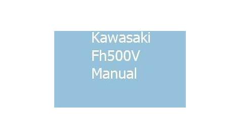 Kawasaki Fh500V Manual | Ehr, Population health management, Critical theory