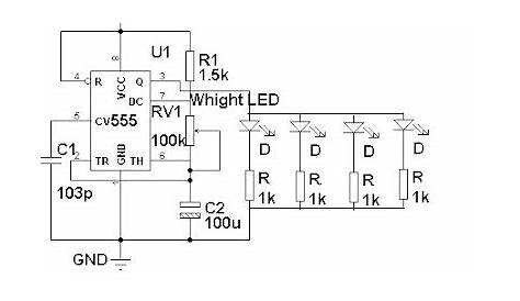 LED Flasher for Cars and Motorcycles Circuit Diagram | Electronic