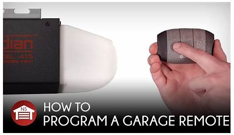 How to Program a Garage Door Opener Remote w/ Learn Button - YouTube