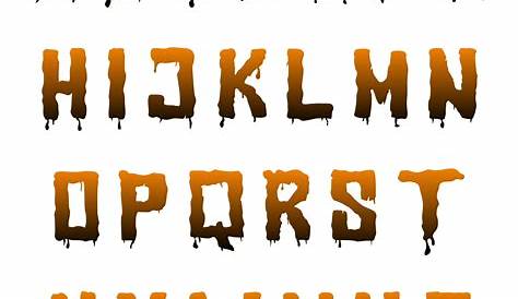 halloween print out letters