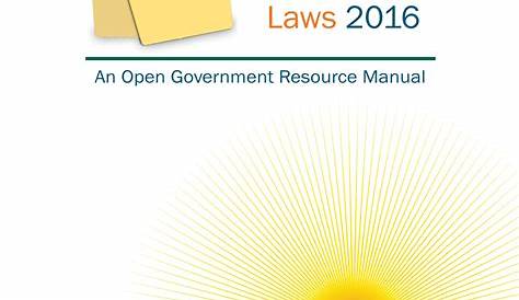 government in the sunshine manual