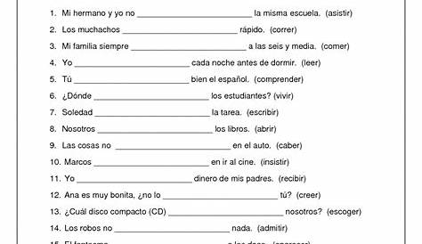 learning spanish worksheets