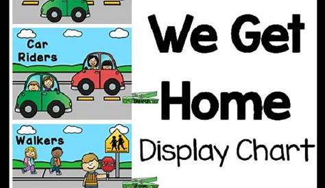 How We Get Home Chart, with graphing activity, emergent reader, class