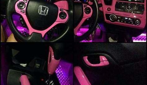 pink honda civic accessories