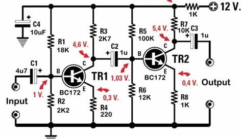 transistor preamplifier circuit diagram