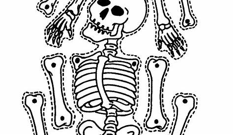 human skeleton cut out printable