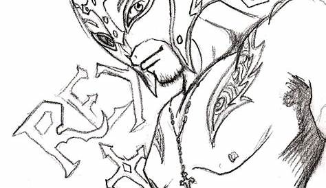 Get This Printable wwe coloring pages rey mysterio - 41902