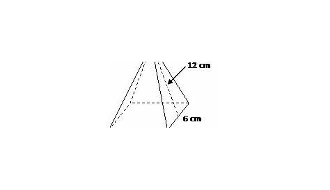 surface area of a pyramid formula worksheet