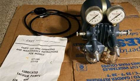 gast vacuum pump maintenance