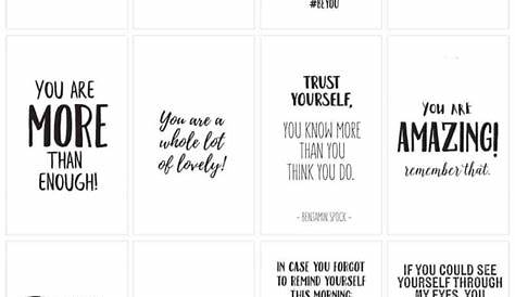 Free Printable Positive Affirmations Cards - FREE PRINTABLE TEMPLATES