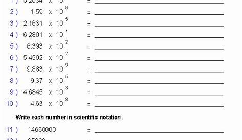 exponential notation worksheet answers