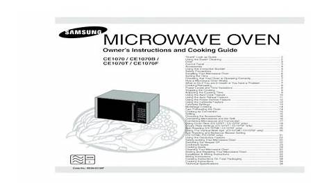 samsung microwave service manual