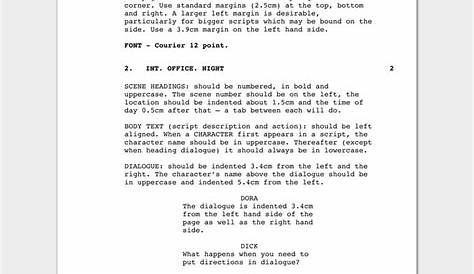 script writing template for students pdf