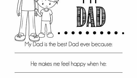 what i love about my dad printable