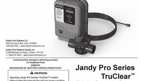 JANDY PRO SERIES TRUCLEAR INSTALLATION AND OPERATION MANUAL Pdf