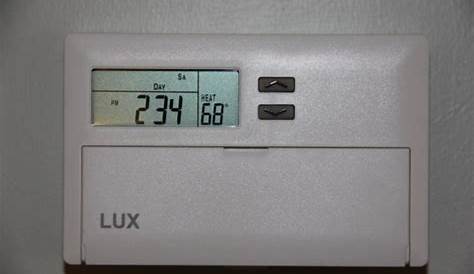 Lux 500 Thermostat Manual