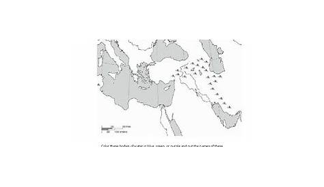 Ancient Mesopotamia Map Activity - Draw A Topographic Map