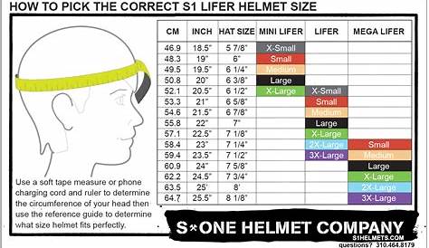 youth football helmet size chart