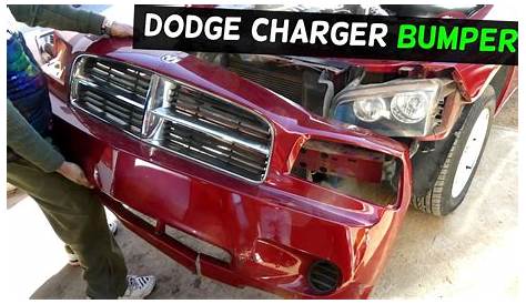DODGE CHARGER FRONT BUMPER COVER REMOVAL REPLACEMENT - YouTube