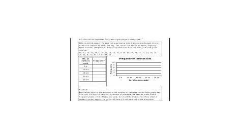 Histogram Worksheets | Histogram worksheet, Histogram, Math integers