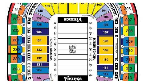 vikings stadium seating chart