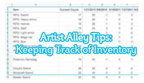 AA Tips: Keeping Track of Inventory - How To Be A Con Artist