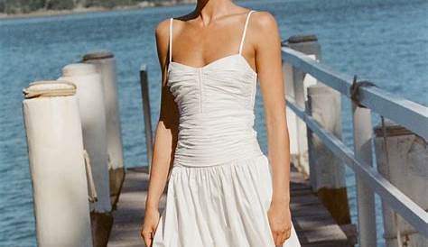 Shona Joy Amaia Ruched Midi Dress in Ivory | Where to Buy a Simple