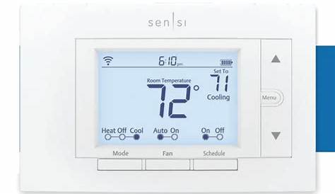 Emerson Sensi Smart Thermostat Manual - Sen|Si 1F87U-42WF, ST55