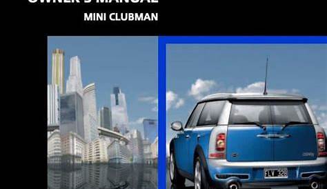 2010 Clubman with Mini Connected Owner’s Manual PDF | Manual Directory