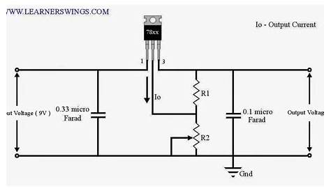 lm7812 voltage regulator circuit diagram