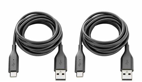 ONN ™ 1.8 meter Hi-Speed USB-C to USB-A 2.0 2 Pack Charge & Sync Cables