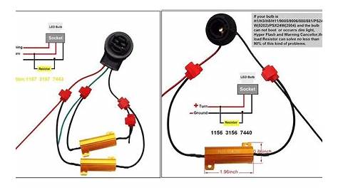 Brake Light Led Load Resistor Wiring : Amazon Com Ijdmtoy 50w 6 Ohm