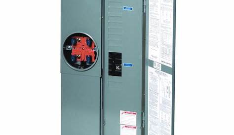 Square D 200-Amp 8-Spaces 16-Circuit Main Breaker Meter Combo Load Center in the Breaker Boxes