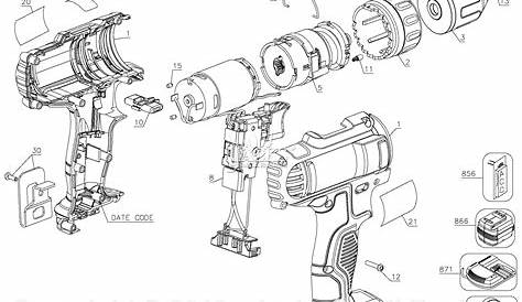 Dewalt DCD710B Parts Diagram for Drill