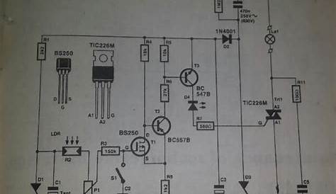circuit diagram for light sensitive switch