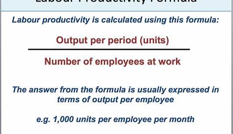 Labour Productivity | tutor2u